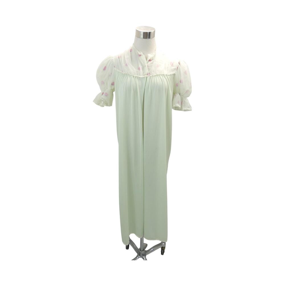 Vintage 1960's Mint Green Dressing Gown